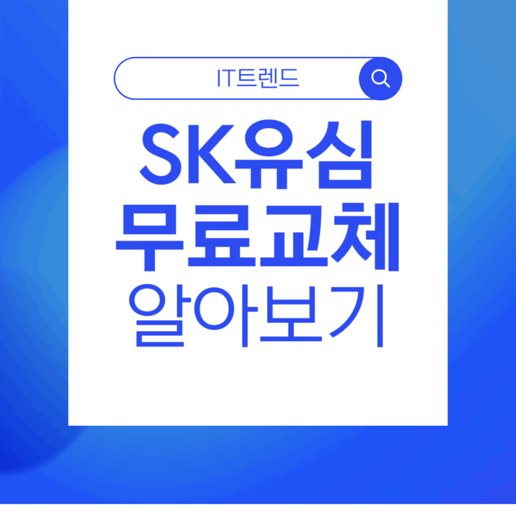 SKT 유심 교체 이미지